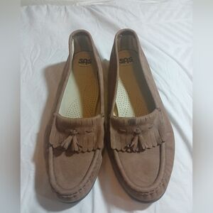 SAS 'Softie' Womens Kiltie Tassel Moc Toe Mocha Tan Comfort Loafers Size 10M